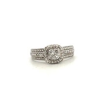 Bague pavée blanc d'occasion  Paris I