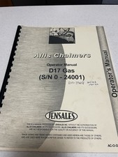 Allis chalmers d17 for sale  Lancaster