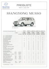 Ssangyong musso preisliste gebraucht kaufen  Gladbeck