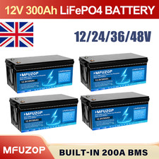 12v 300ah lithium for sale  BIRMINGHAM