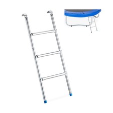Używany, Drabina trampolinowa Relaxdays 97cm z 3 stopniami ze stali nierdzewnej na sprzedaż  PL