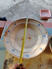 Piatto antico terracotta usato  Margherita di Savoia