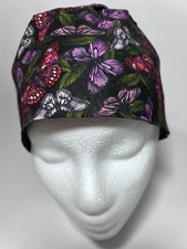 borboleta roxa SCRUB CAP CHAPÉU QUIMIOTERAPIA ENFERMEIRA MÉDICO ENVIO RÁPIDO VENDEDOR FLORIDA  comprar usado  Enviando para Brazil