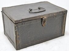 Caixa de armazenamento de joias de ferro antiga original antiga feita à mão gravada comprar usado  Enviando para Brazil
