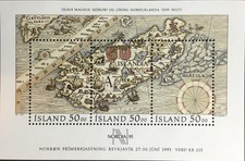 Iceland 1991 nordia for sale  BISHOP'S STORTFORD