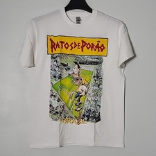 Camiseta RATOS DE PORAO Brasil M MÉDIA Preta Masculina Logotipo da Banda comprar usado  Enviando para Brazil