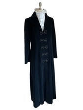 Black velvet coat for sale  TAMWORTH