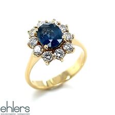Brillantring safir 750 gebraucht kaufen  Bremen