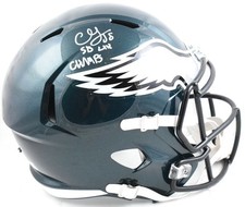 Usado, Capacete de velocidade autografado CJ Gardner-Johnson Eagles F/S SB Champs Beckett com holograma comprar usado  Enviando para Brazil