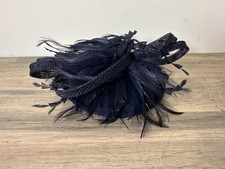 Woman navy feather for sale  FAKENHAM