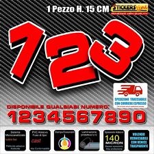 Adesivi numeri gara usato  Pineto