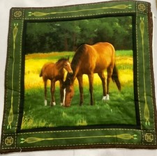Quilted horse cushion for sale  CORBY