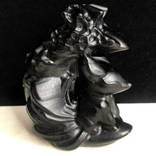 Cristal de cuarzo obsidiana natural 100G tallado a mano zorro de nueve colas segunda mano  Embacar hacia Mexico