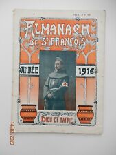 Wwi almanach françois d'occasion  Béziers