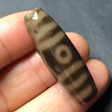 Power Magic Tibetan Old Agate cor marfim 3 olhos totem dZi contas 11.5-11.8*35.6mmH02 comprar usado  Enviando para Brazil