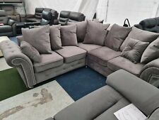 Plush velvet grey for sale  ROTHERHAM