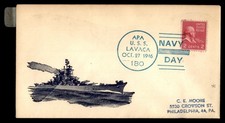MayfairStamps USS Lavaca 1946 Navy Day Naval Cover aat_28555, usado comprar usado  Enviando para Brazil