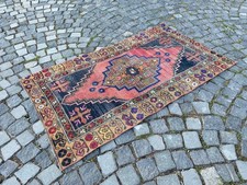 Tapete boêmio, tapete de área, tapete vintage, tapete turco, tapete de lã, decoração de casa 3,0 x 5,3 pés comprar usado  Enviando para Brazil