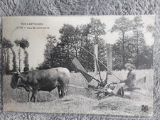 Cpa campagnes moissonneuse d'occasion  Saint-Denis