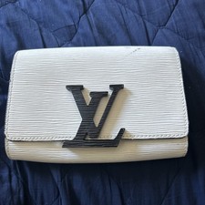 Usado, Bolsa Louis Vuitton Louise PM em couro Epi branco alça faltando LV autêntica comprar usado  Enviando para Brazil