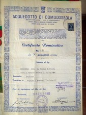 Titolo azionario società usato  Piossasco