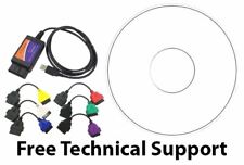 Conjunto de adaptadores FIAT USB modificado ELM 327 chumbo e 6 funciona com MultiEcuScan V5.2 comprar usado  Enviando para Brazil