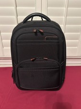 Mochila para laptop SAMSONITE preta de náilon e couro bolsa de viagem de negócios bolsa de transporte comprar usado  Enviando para Brazil
