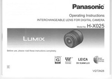 Manuale panasonic summilux usato  Roma