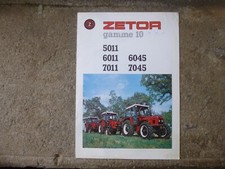 Prospectus tracteurs zetor d'occasion  Onet-le-Château