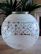 Etched globe glass for sale  HULL