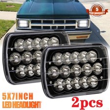 Par de Faróis de LED 5x7 7x6" Preto Feixe Alto/Baixo Para Chevy S10 Pickup 1982-1993, usado comprar usado  Enviando para Brazil