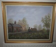Oil painting train for sale  SOUTHSEA