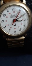 Relógio Bulova Accutron 2301 quartzo 7 joias aprovado pela ferrovia T suíço 10K GF COMO ESTÁ comprar usado  Enviando para Brazil