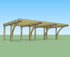 Carport legno 5x9 usato  Padova