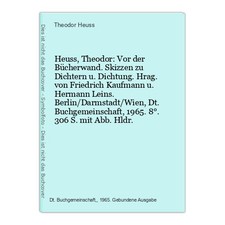 Heuss theodor bücherwand gebraucht kaufen  Grasellenbach