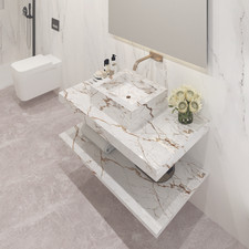 Bancada Reta Palermo em Dekton 4 mm com lavatório de Pousar no mesmo material comprar usado  Enviando para Brazil