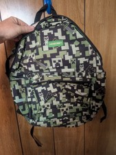 Mochila escolar Minecraft Creeper preta verde quadriculada  comprar usado  Enviando para Brazil