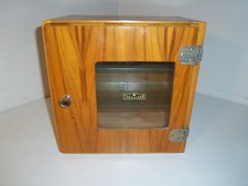 Armário esterilizador de grãos de madeira vintage 3 níveis 2 prateleira de vidro LOOK comprar usado  Enviando para Brazil