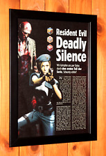 Resident Evil Deadly Silence Capcom pequeno pôster promocional vintage página de anúncio emoldurada comprar usado  Enviando para Brazil