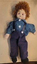 Vintage Pier 1 Importado Boneca Amish Roupas Tradicionais Masculino Menino Pano Cabeça Corpo comprar usado  Enviando para Brazil