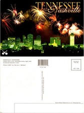 Cartão postal Continental Nashville Tennessee TN fogos de artifício horizonte comprar usado Cartão postal Continental Nashville Tennessee TN fogos de artifício horizonte comprar usado  Enviando para Brazil