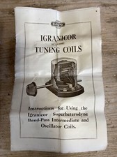 Igranic tuning radio for sale  STEVENAGE