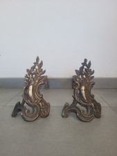 Coppia alari camino usato  Lesegno
