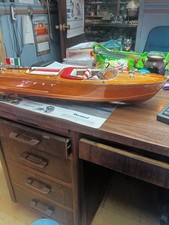 barco modelo grande de madeira Riva 26 polegadas, usado comprar usado  Enviando para Brazil