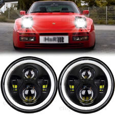 Par de faróis de LED 7" feixe alto baixo olhos de anjo DRL para Porsche 944 1983-1991  comprar usado  Enviando para Brazil