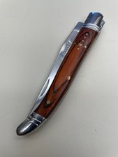 Faca dobrável clássica icônica qualidade LAGUIOLE 9" aço inoxidável madeira exótica EXCELENTE, usado comprar usado Faca dobrável clássica icônica qualidade LAGUIOLE 9" aço inoxidável madeira exótica EXCELENTE, usado comprar usado  Enviando para Brazil