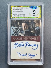 Juego de Tronos 2019 Bella Ramsey como Lady Lyanna Mormont Inscription Auto PGS 9 segunda mano  Embacar hacia Mexico
