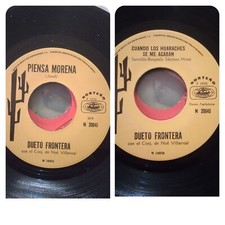 Dueto frontera - piensa morena - México, traditional music, 7", 45 rpm. Norteño comprar usado  Enviando para Brazil