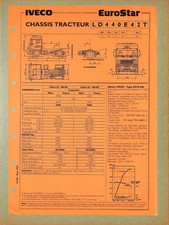 IVECO TRUCKS / EUROSTAR TRACTEUR  TYPE LD440E42T / FICHE TECHNIQUE 1995 comprar usado IVECO TRUCKS / EUROSTAR TRACTEUR  TYPE LD440E42T / FICHE TECHNIQUE 1995 comprar usado  Enviando para Brazil