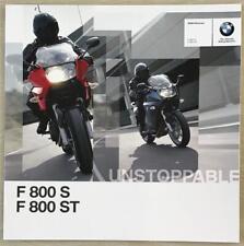 Folheto de vendas BMW F800S F800ST MOTOCICLETA OUTUBRO 2009 #911 999 281 21 1 2009 comprar usado  Enviando para Brazil